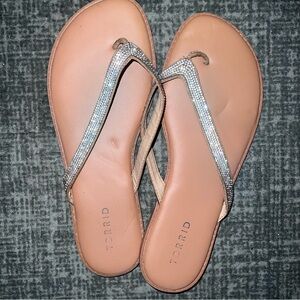 Torrid Rhinestone Flip-Flops size 9
